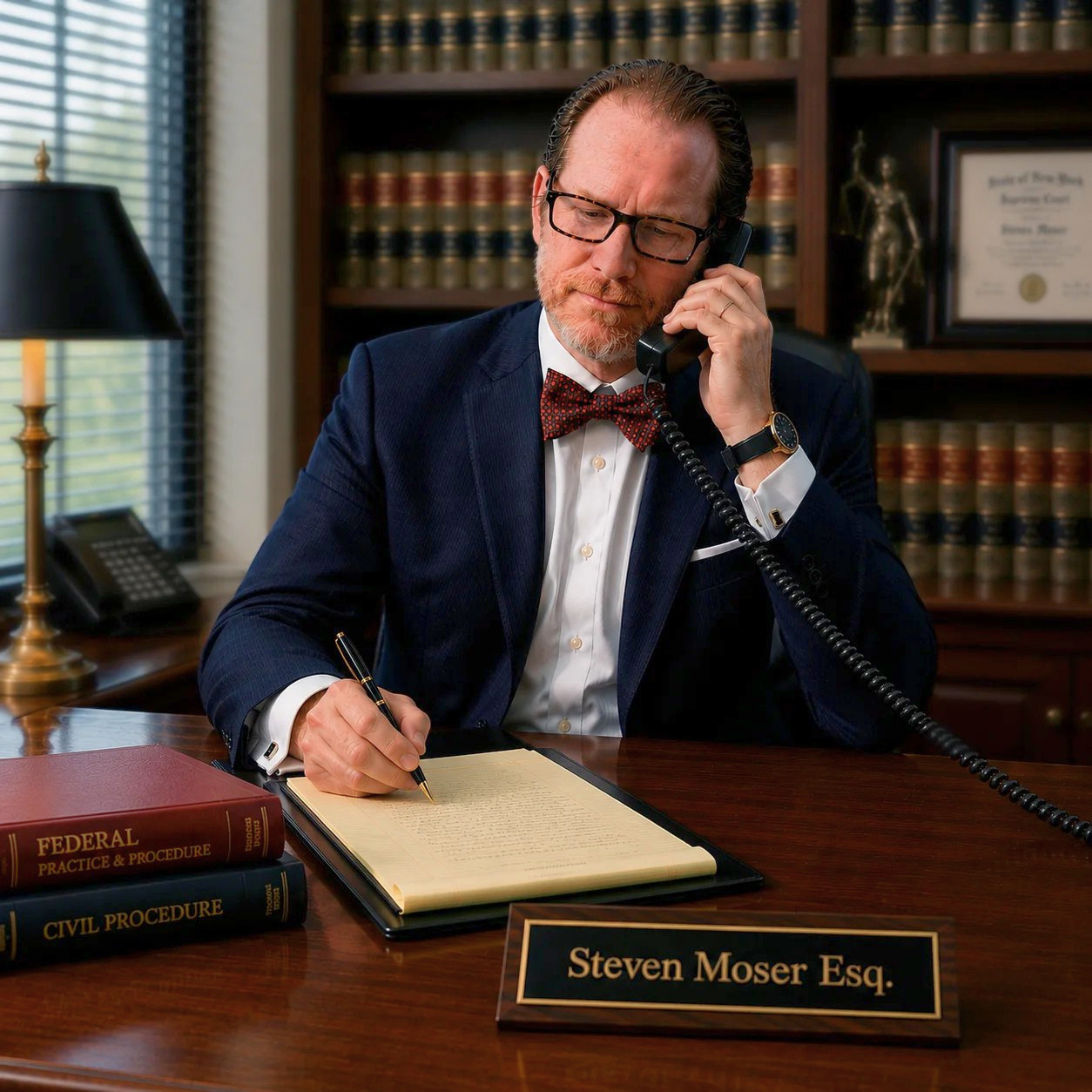 Steven Moser Talking To Client On The Phone